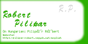 robert pilipar business card